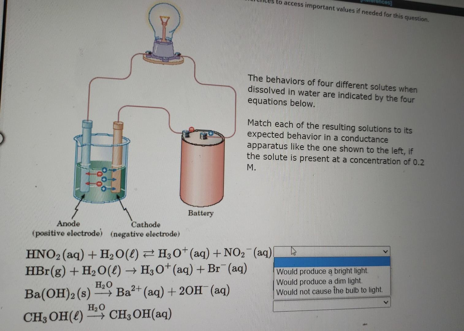  to access important values if needed for this question. ces The