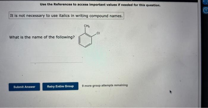  Use the References to access important values if needed for this