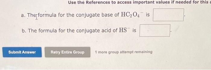  Use the References to access important values if needed for this