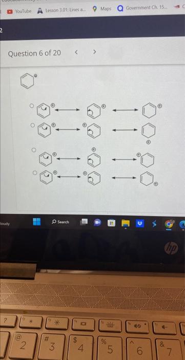  In each case below, identify the correct curved arrow(s) that generate(s)