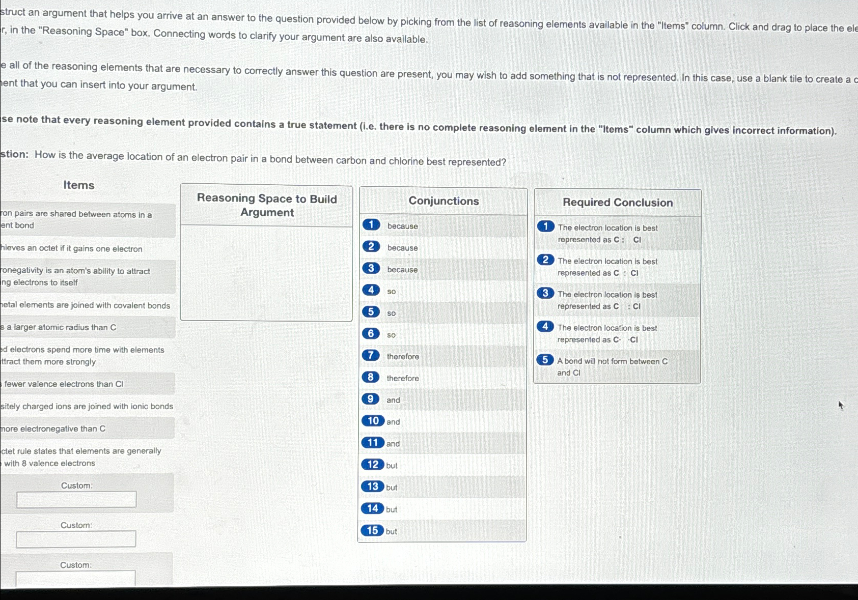 struct an argument that helps you arrive at an answer to