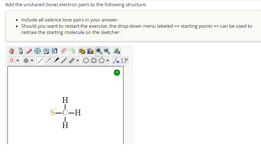 you want to restart the exercise, the drop-down menu labeled == starting
