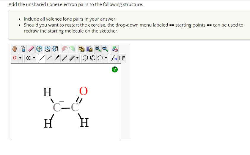points == can be used to redraw the starting molecule on the