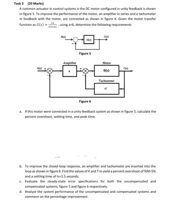  Task 3 (20 Marks) A common actuator in control systems is