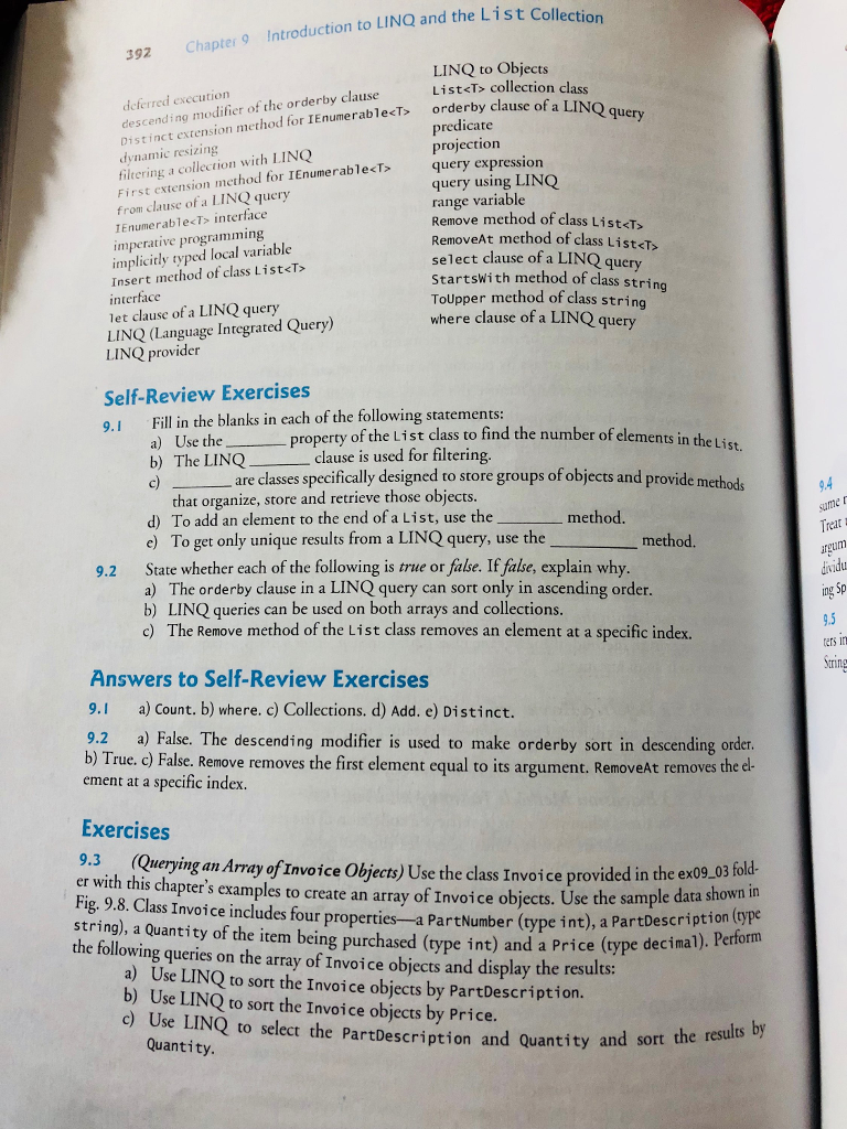 on page 392-393. 2. Exercise 21.8 on page 890. Please answer these