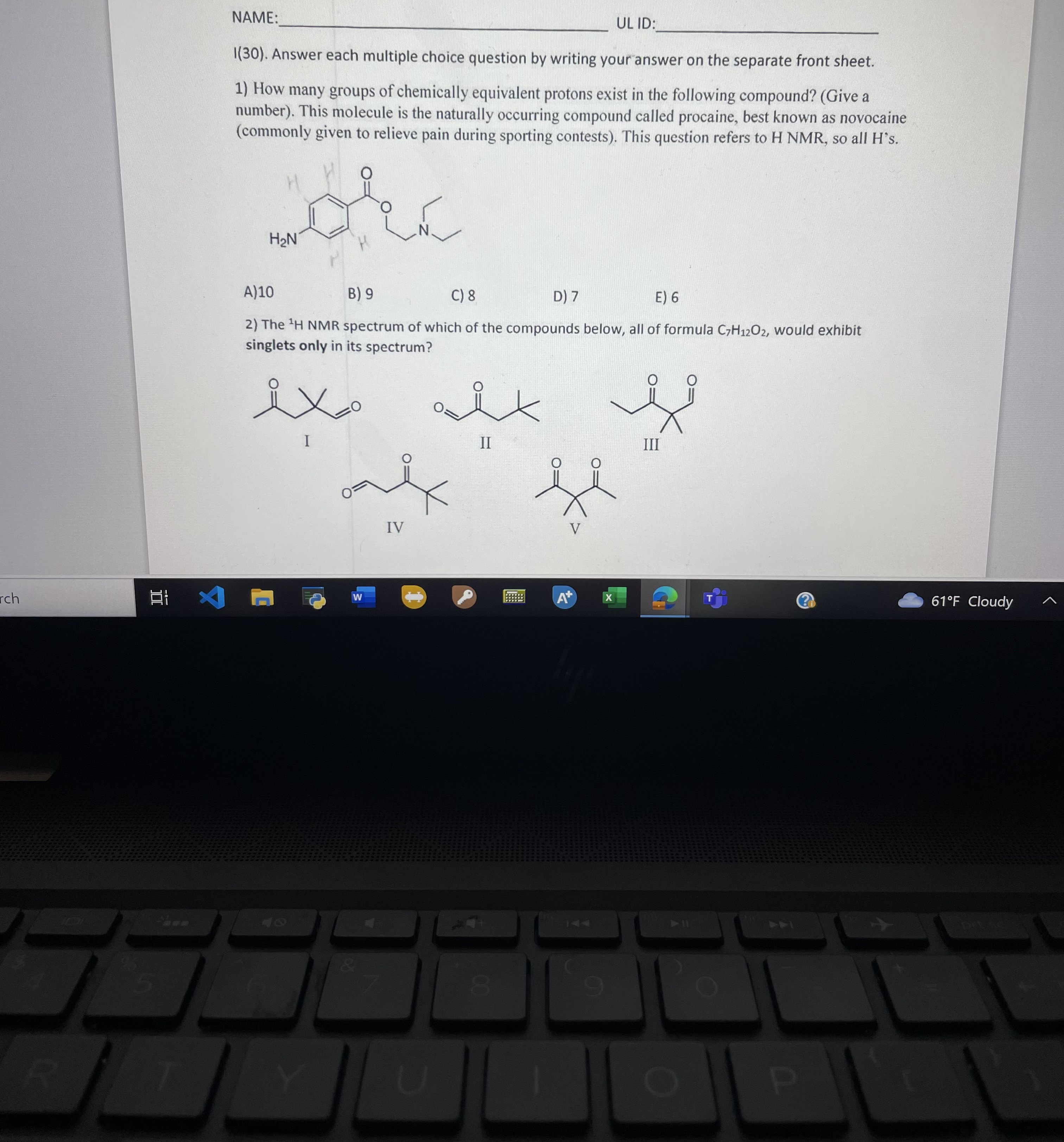  Why is the corrcet answer D for 1.) and C for