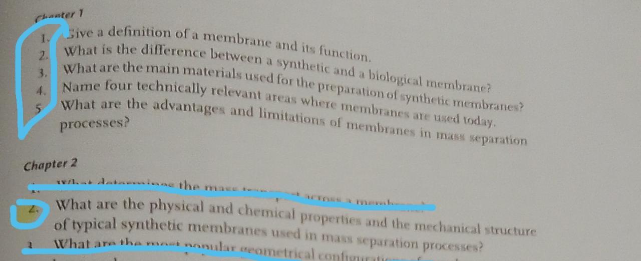 NOTE: Solve these questions using Introduction to Membrane Science and Technology