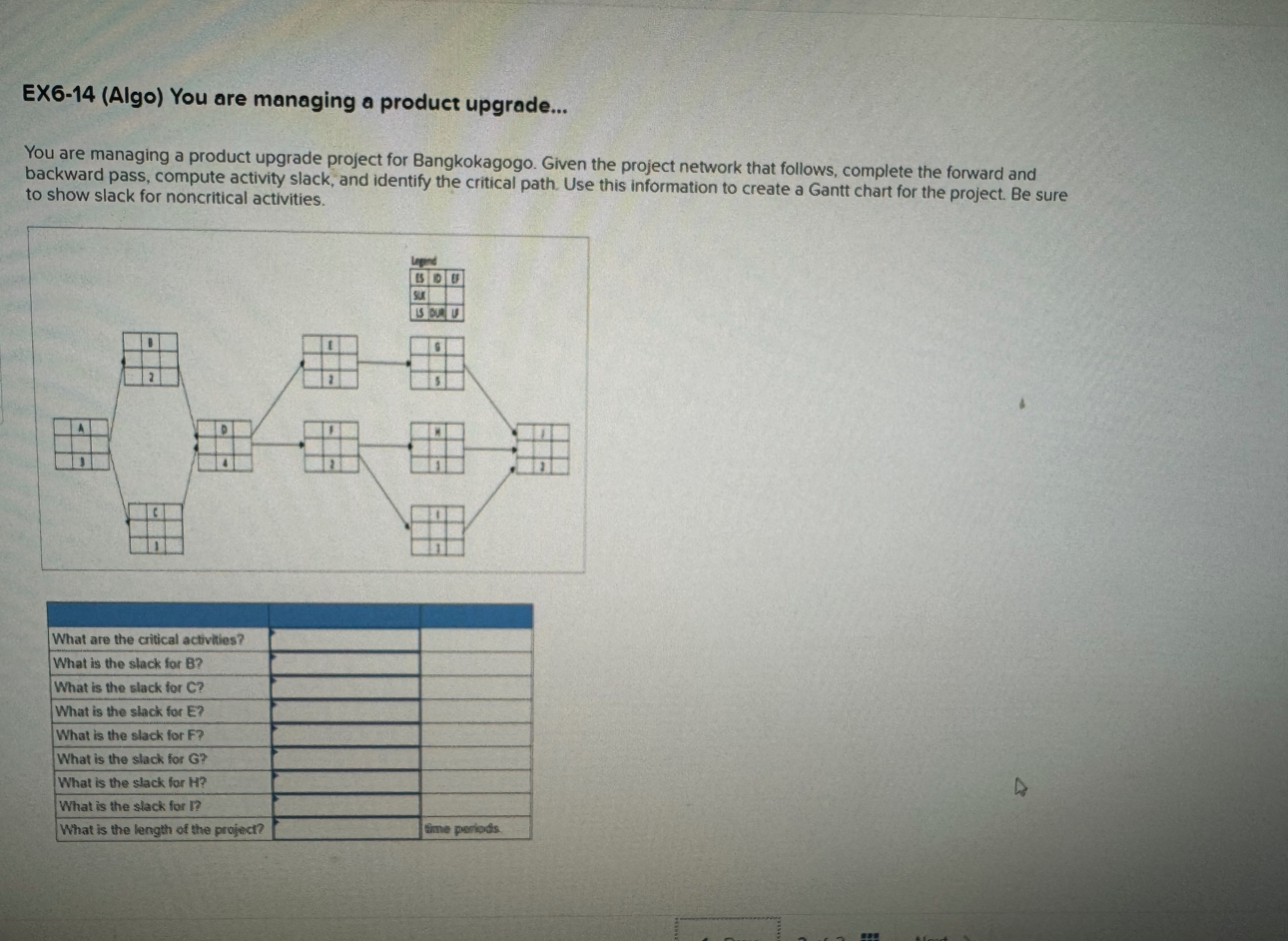  please how do you solve this and explain with answer EX6-14(Algo)