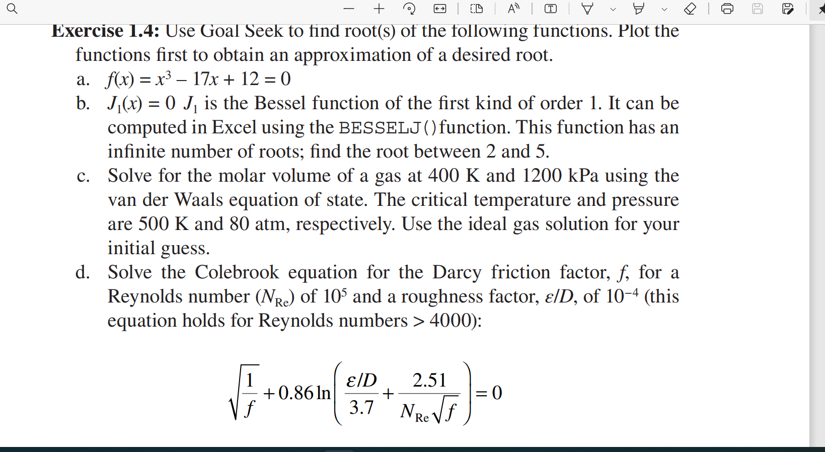 o D @ TG = AN | T Exercise 1.4: Use