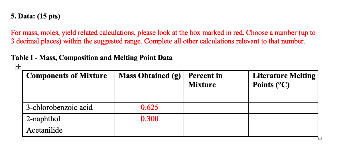 Please help me fill out these chart calculations! Will thumbs up!! 5.
