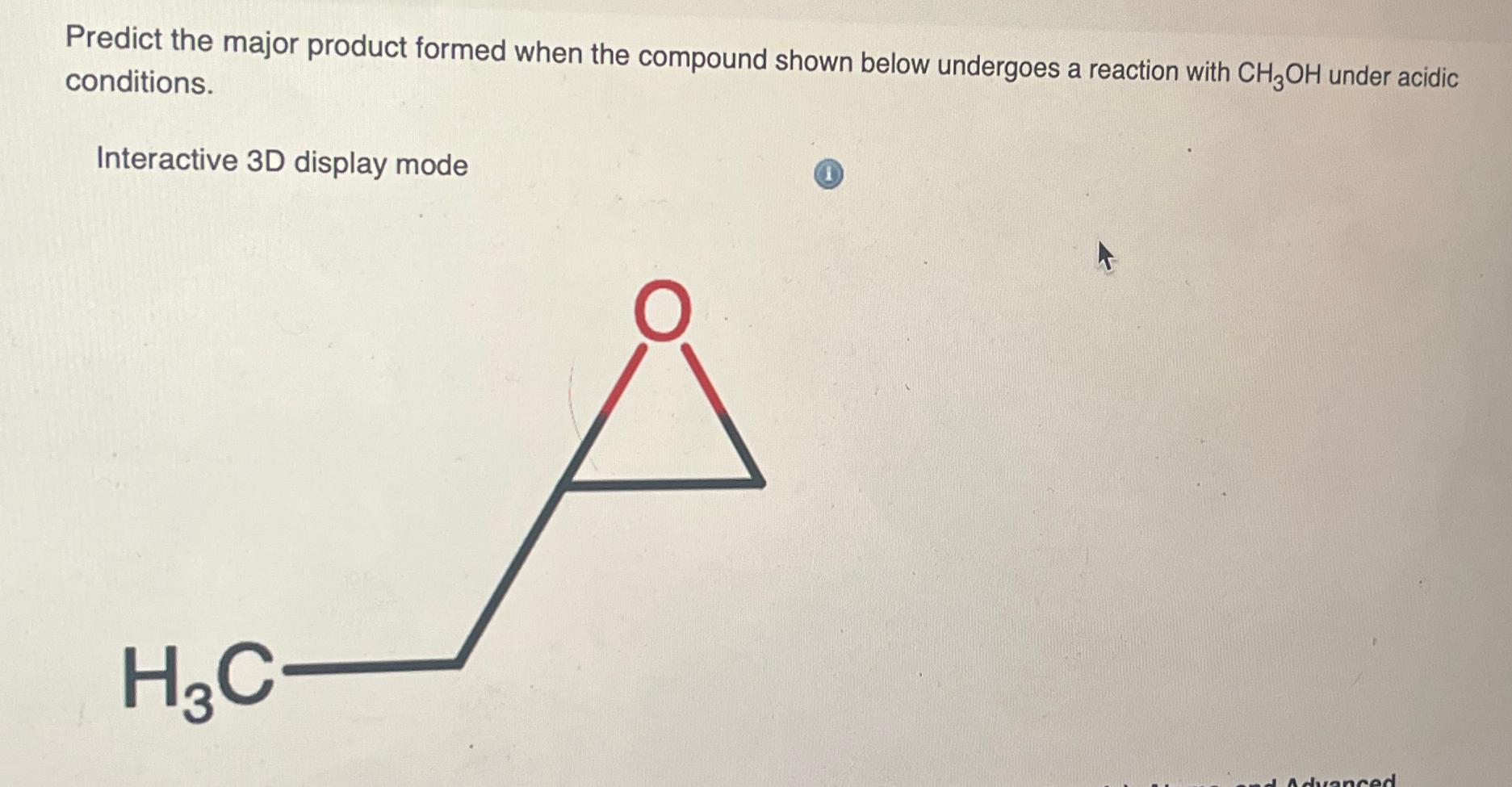  conditions. Interactive 3D display mode 