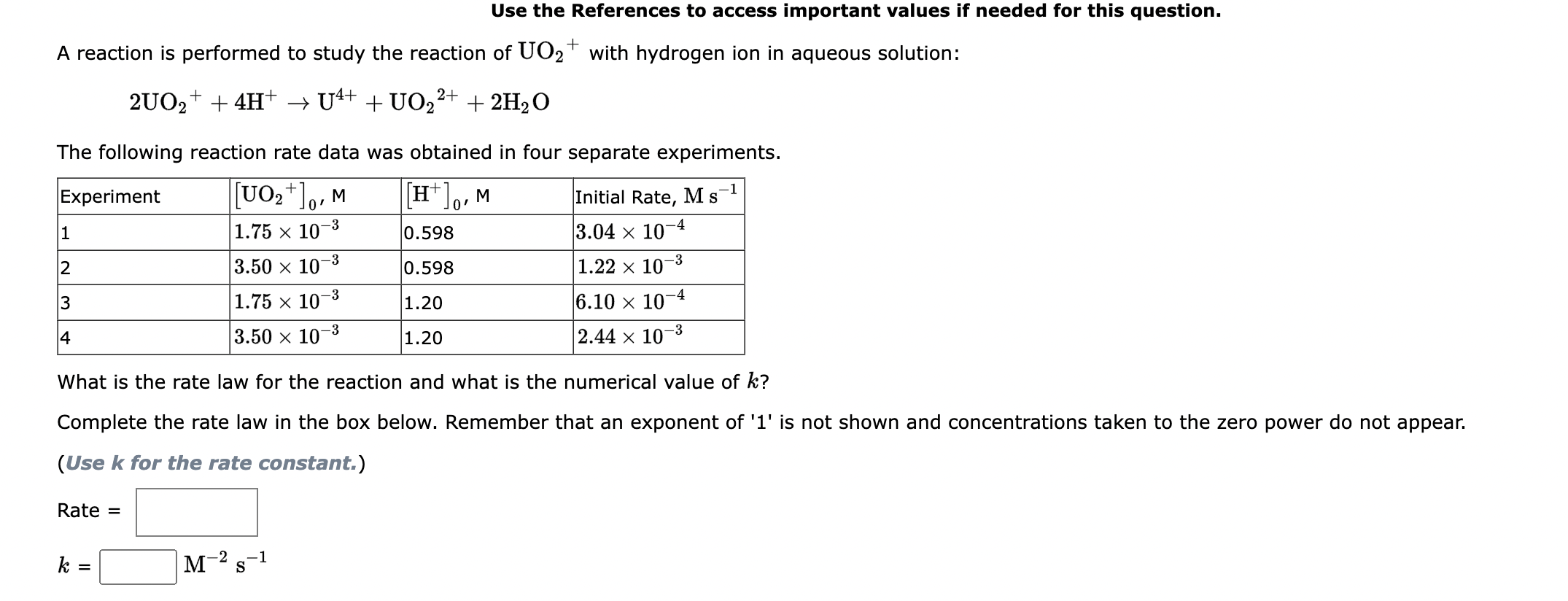 Use the References to access important values if needed for this