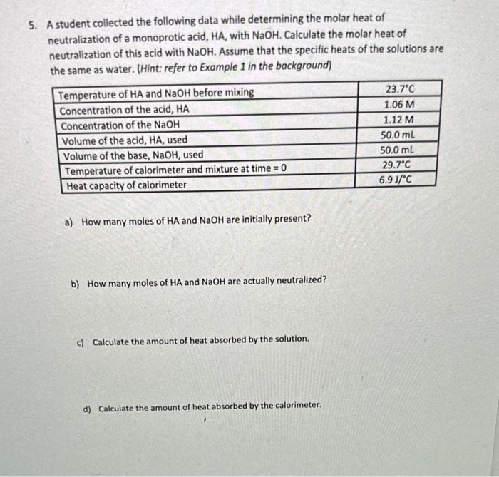 please answer questions from a-f please A student collected the following data