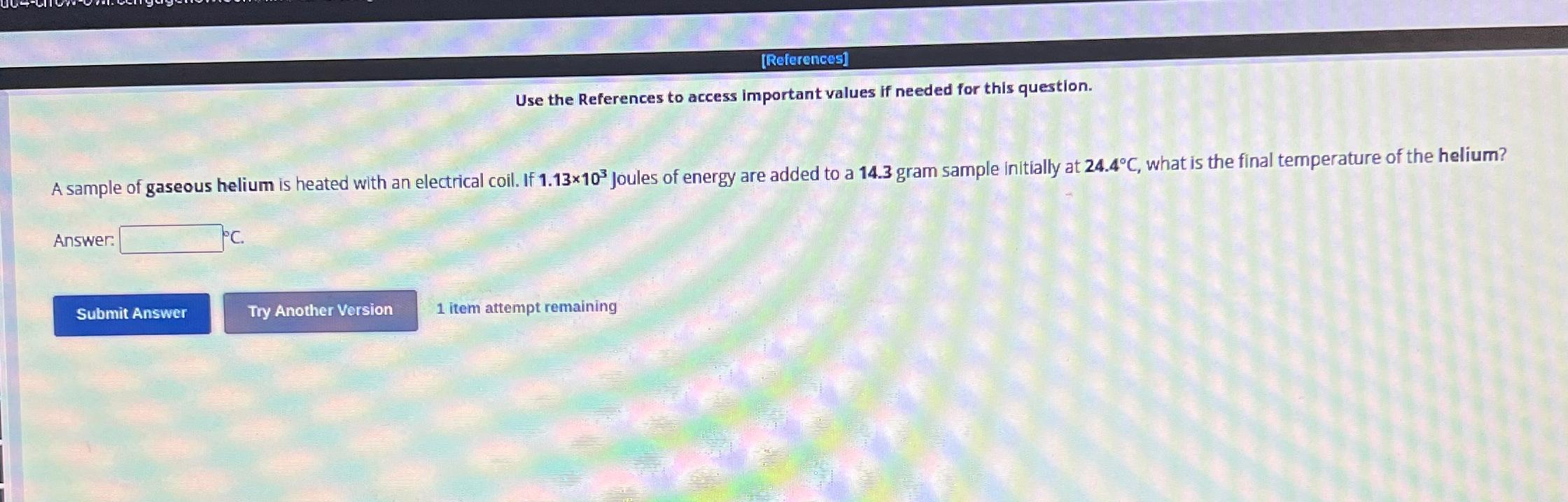  [References] Use the References to access important values if needed for