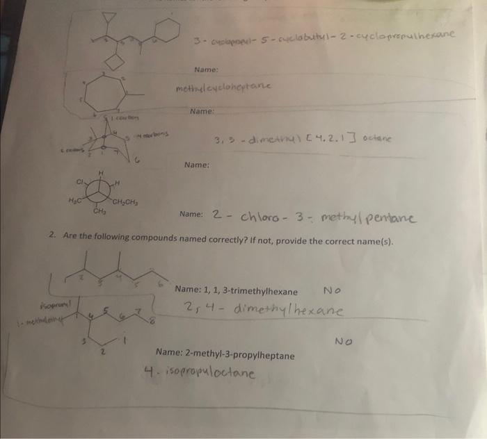 are these correct? if not, could you explain why please? thank you.