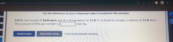  Use the References to access important values if needed for this