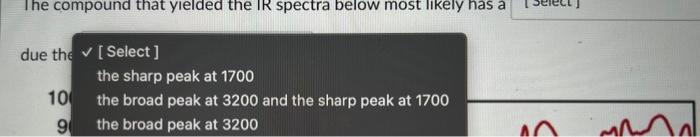 science and 1 ecnnoiogy) The compound that yielded the IR spectra below