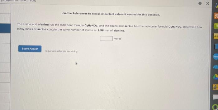  Use the References to access important values if needed for this