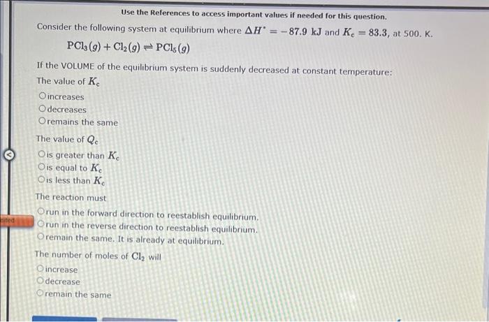 solve and show work Use the References to access important values if