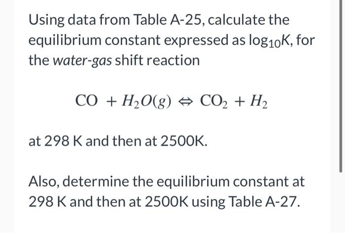 google for the table if needed. Using data from Table A-25, calculate