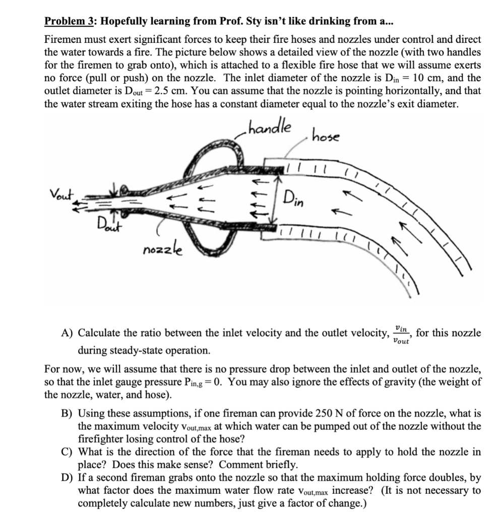  Problem 3: Hopefully learning from Prof. Sty isn't like drinking from