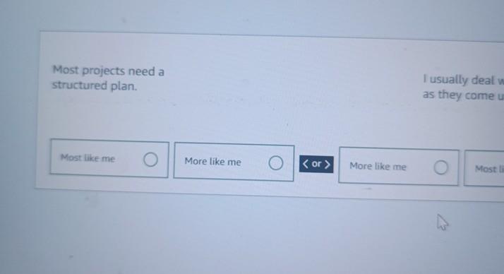  Most projects need a structured plan. I usually deal as they