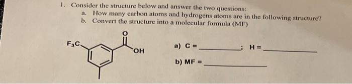  1. Consider the structure below and answer the two questions: a.