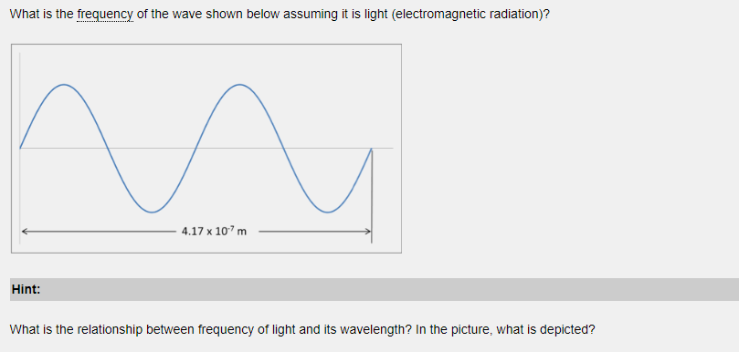 iI need help understanding how to do this. What is the frequency