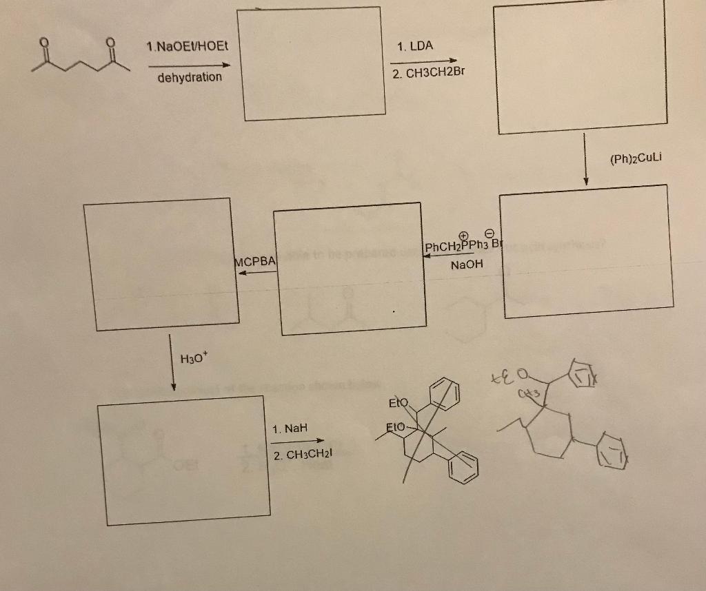 Heat 0 i 1. NaOEU/HOEt + 2. H20*/ Heat 1. NaOEU/HOEt OEt