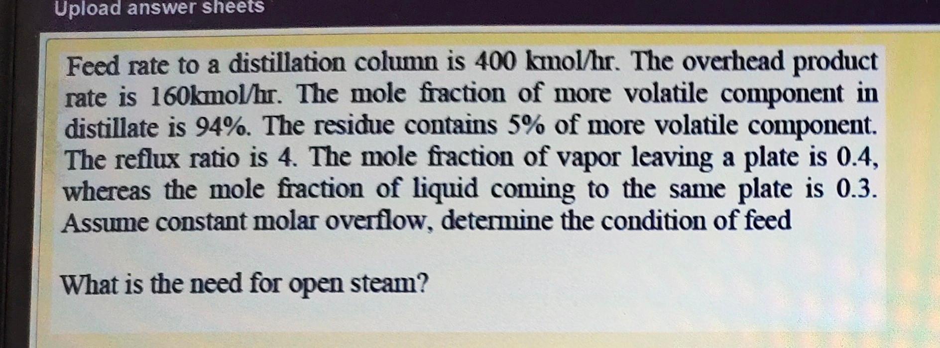  send the solutions quickly please Upload answer sheets Feed rate to