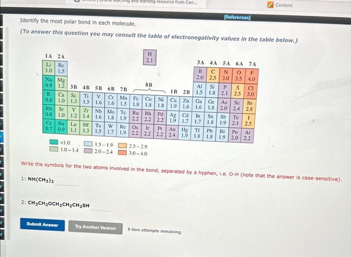 each of the labeled atoms, ac, in each of the following structures.
