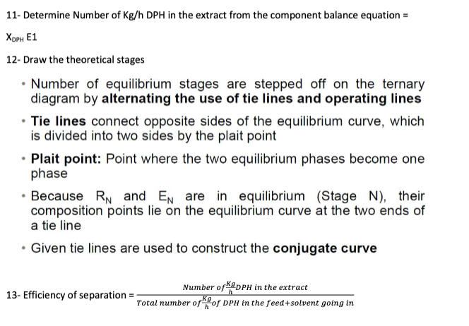 mixture of diphenylhexane (DPH) in docosane are to be continuously extracted in