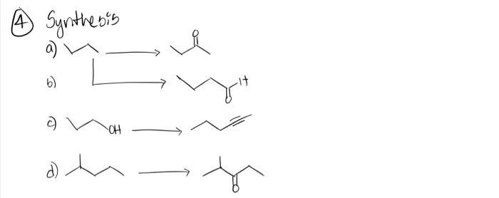 h) 8) J) =hOH k) RHB L) =CH (4) Synthe bis a)