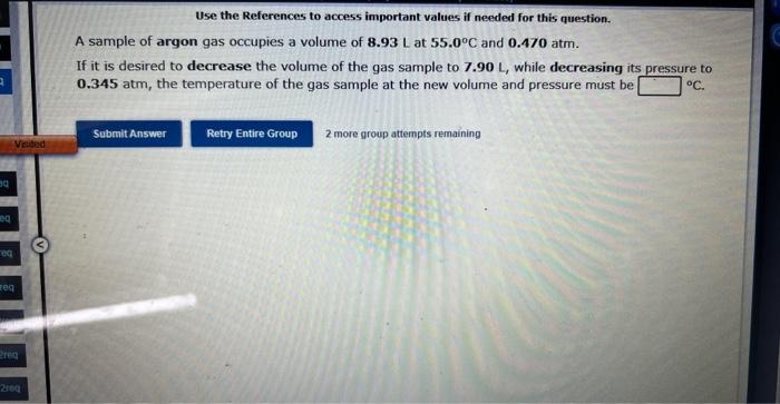  Use the References to access important values if needed for this