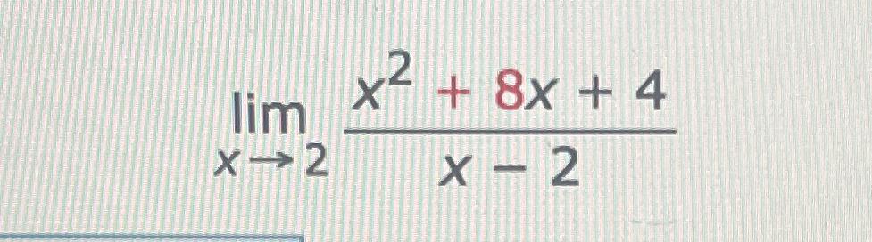  limx2x2+8x+4x-2 