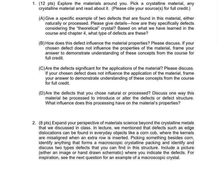 Please answer all questions as quickly as possible 1. (12 pts) Explore