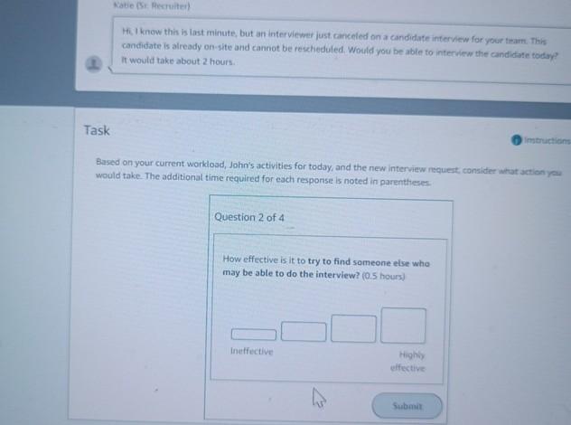  Natie (Sr. Rerruiter) He I know this is last minute, but