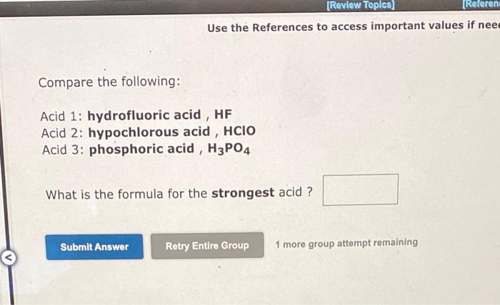  Use the References to access important values if nee Compare the