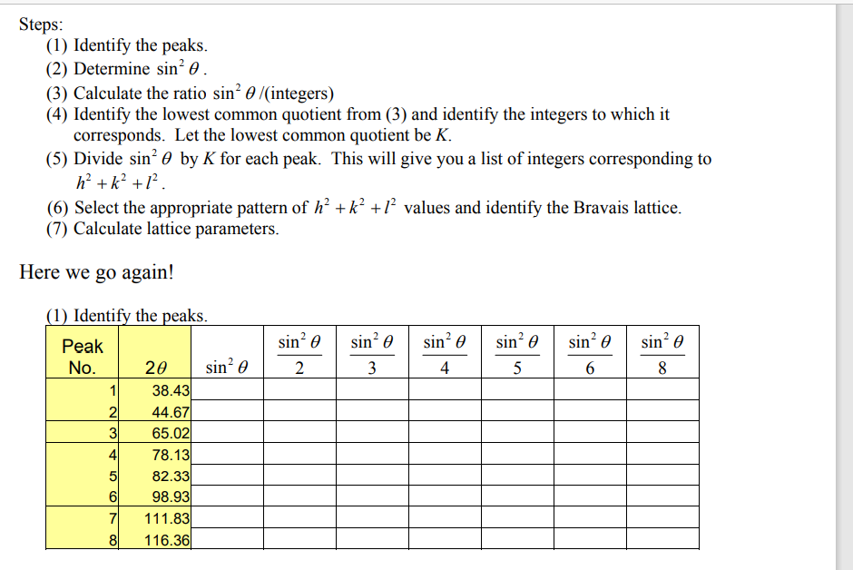 theta. Step by step based on the info given. Worked Example Consider