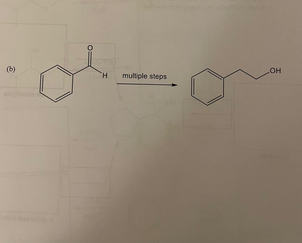 show all reagents and intermediate products. Do not show any mechanisms 3.