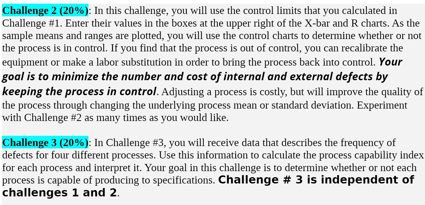 Challenge 2 (20%): In this challenge, you will use the control