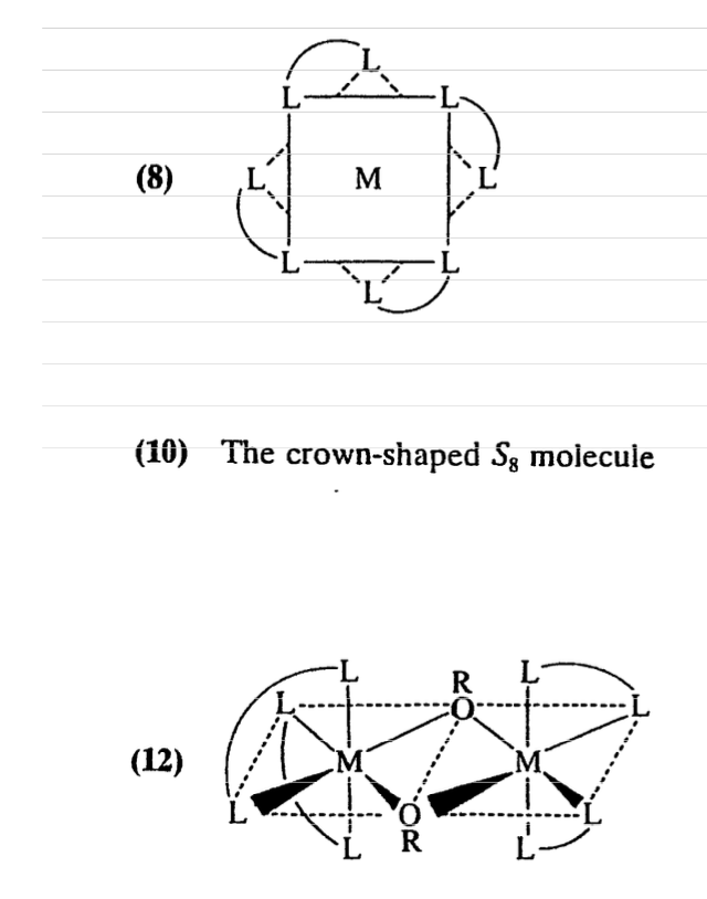  Determine point groups of following molecules. 
