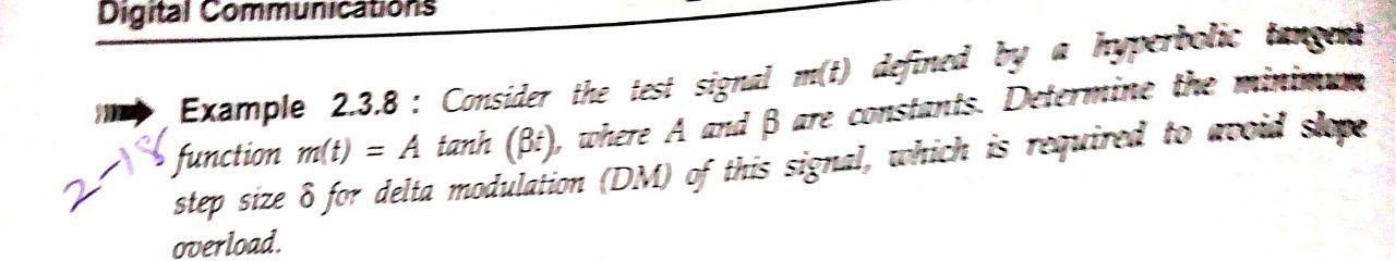 Answrr i need correct only Digital Communications Example 2.3.8 : Consider ihe
