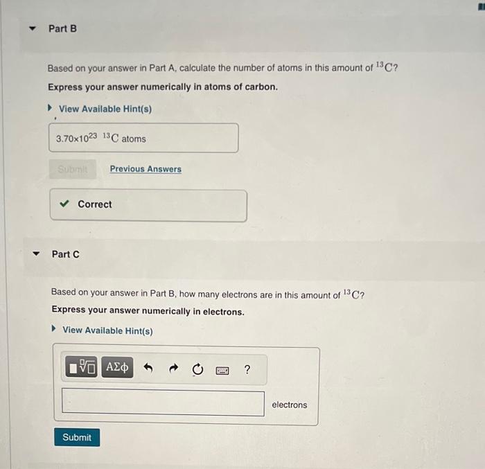  Based on your answer in Part A, calculate the number of