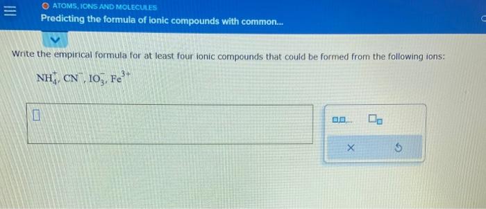Can someone help me with this question please? Write the empirical formula