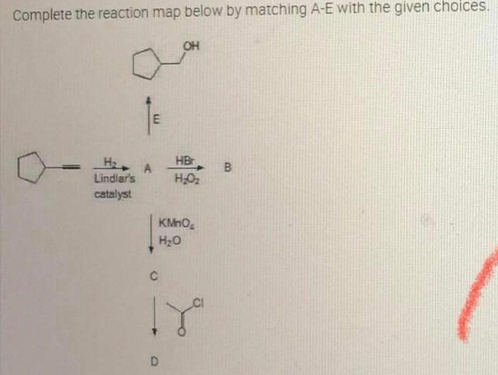 PLEASE HELP NUMBER 1: NUMBER 2: Complete the reaction map below by