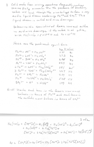 3 solid master from mining operations frequently contains Various pesmiwels. In