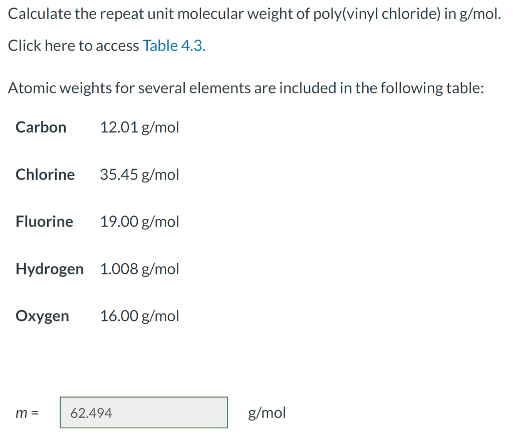 on the bond length between chain atoms d, the total number of