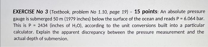  EXERCISE No 3 (Textbook, problem No 1.10, page 19) - 15