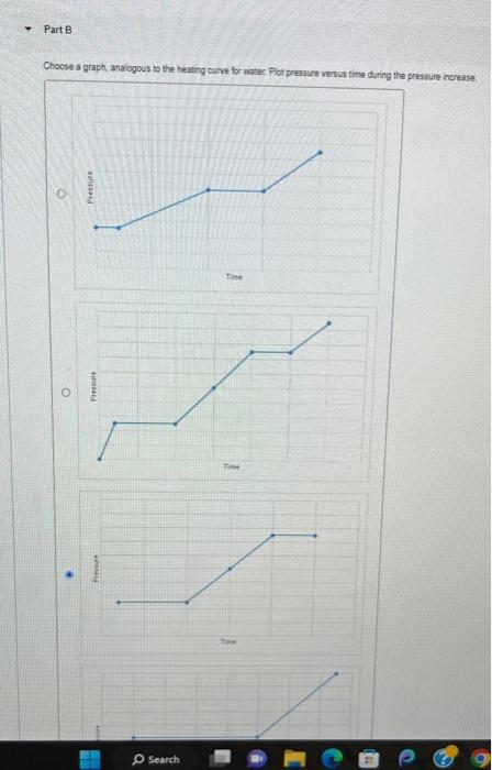 graph, analogous to the heasing cuve for water Flor pressure versus time